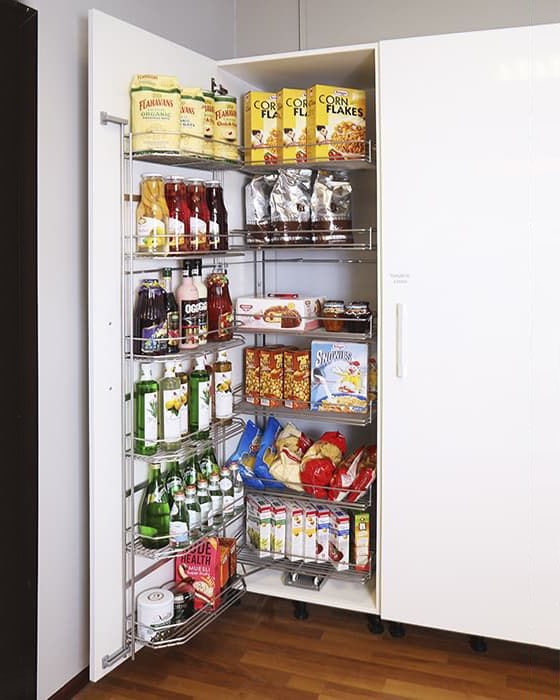 Storage for tall cabinets